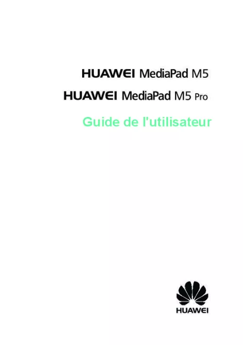 Mode d'emploi HUAWEI M5 8