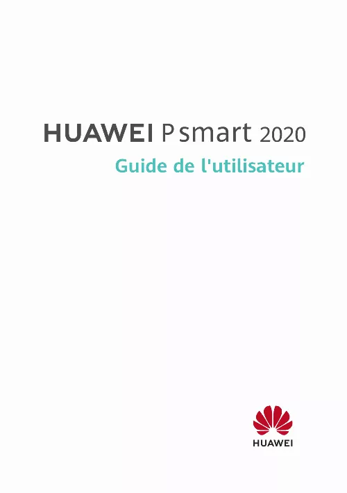 Mode d'emploi HUAWEI P SMART 2020