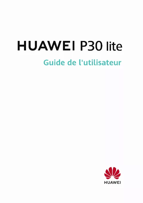 Mode d'emploi HUAWEI P30 LITE XL