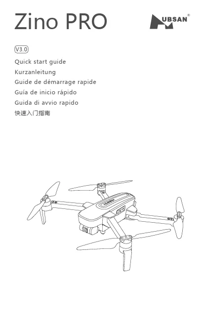 Mode d'emploi HUBSAN ZINO PRO FPV