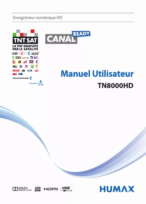 Mode d'emploi HUMAX TN 8000 HD