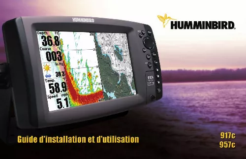 Mode d'emploi HUMMINBIRD 917C