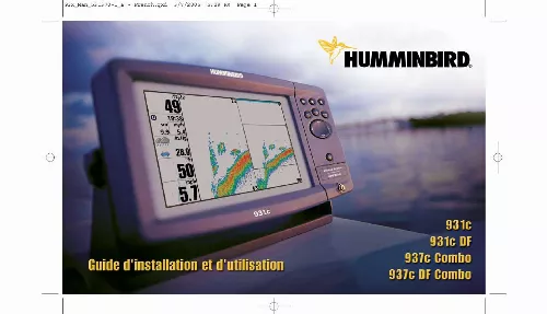 Mode d'emploi HUMMINBIRD 937C DF COMBO