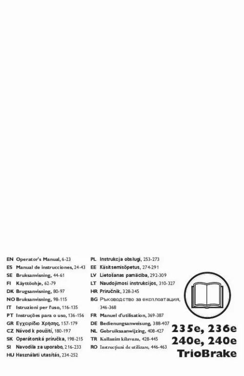 Mode d'emploi HUSQVARNA 236 E TRIO BRAKE