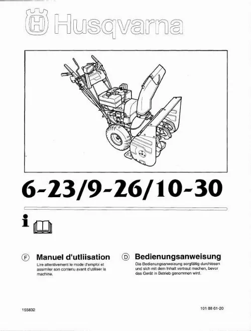 Mode d'emploi HUSQVARNA 9-26