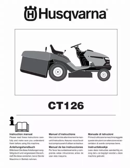 Mode d'emploi HUSQVARNA CT126