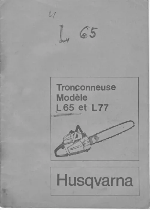 Mode d'emploi HUSQVARNA L 77