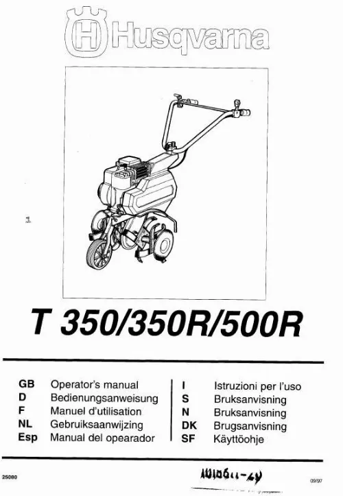 Mode d'emploi HUSQVARNA T350 R