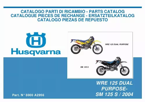 Mode d'emploi HUSQVARNA WR 125 DUAL PURPOSE