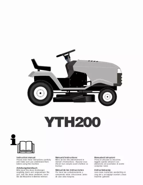 Mode d'emploi HUSQVARNA YTH 200