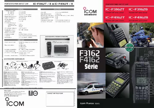 Mode d'emploi ICOM IC-F4162T