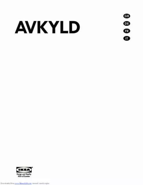 Mode d'emploi IKEA AVKYLD