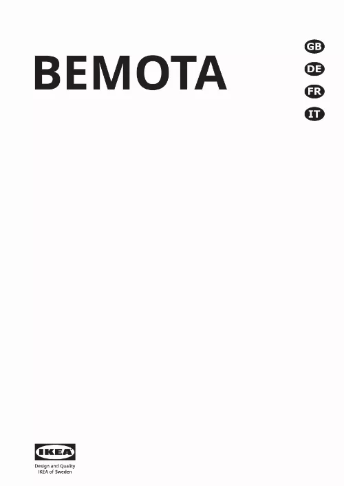 Mode d'emploi IKEA BEMOTA