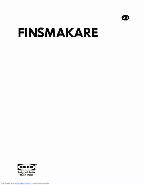 Mode d'emploi IKEA FINSMAKARE (503.891.40)