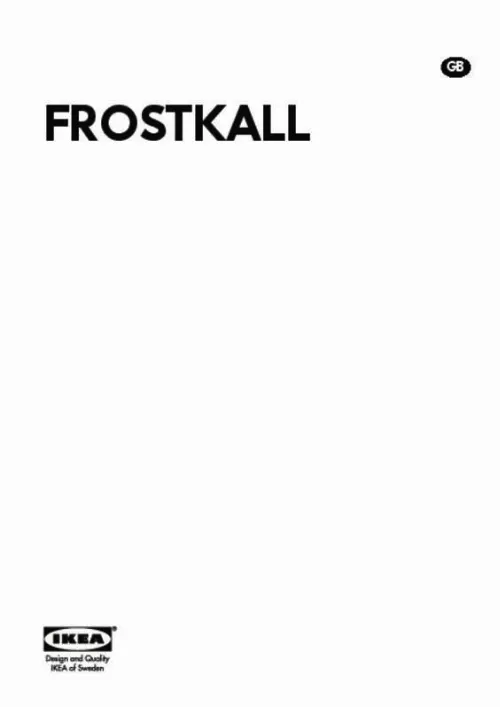 Mode d'emploi IKEA FROSTKALL