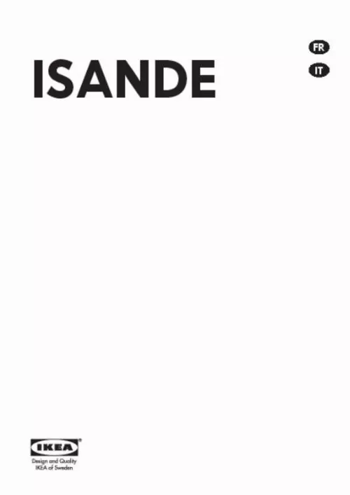 Mode d'emploi IKEA ISANDE