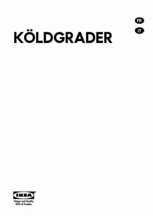 Mode d'emploi IKEA KOLDGRADER