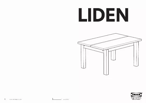 Mode d'emploi IKEA LIDEN