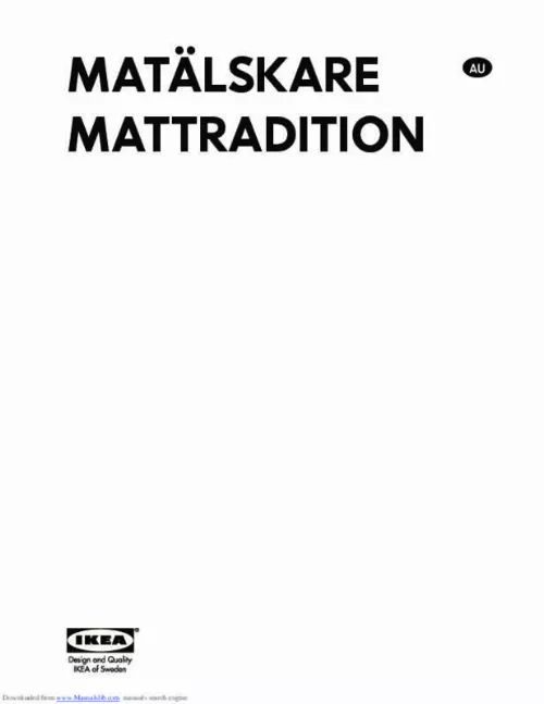 Mode d'emploi IKEA MATTRADITION (703.688.01)