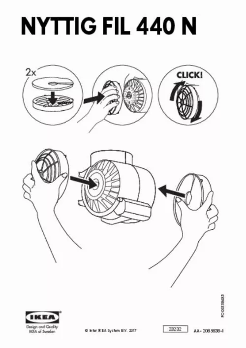 Mode d'emploi IKEA NYTTIG FIL 440 (704.019.52)