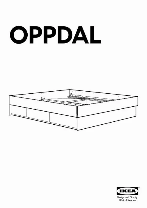 Mode d'emploi IKEA OPPDAL BETTGESTELL