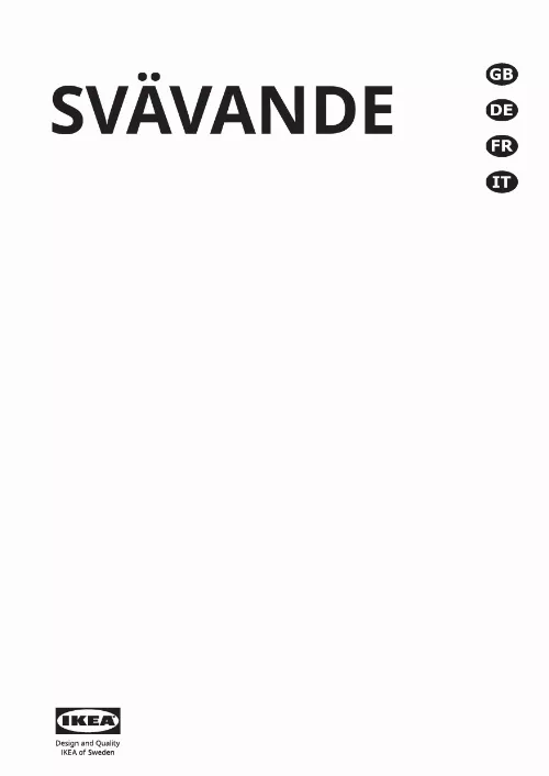 Mode d'emploi IKEA SVAVANDE