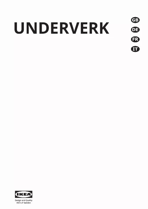 Mode d'emploi IKEA UNDERVERK