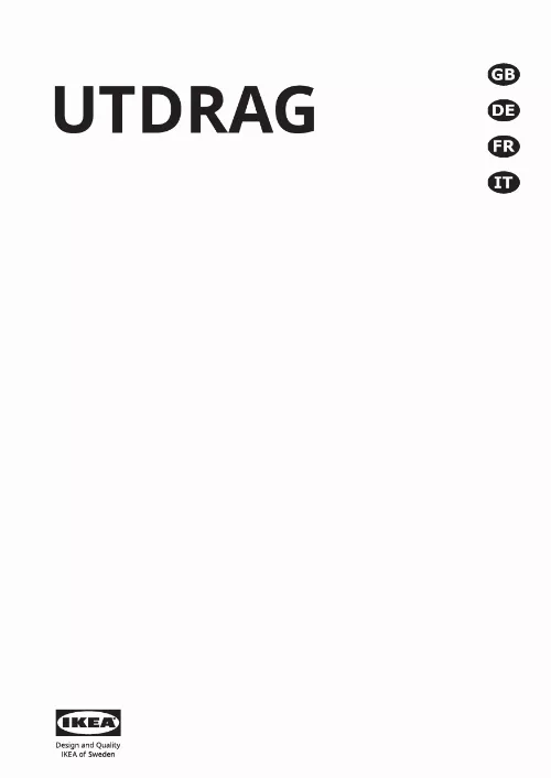 Mode d'emploi IKEA UTDRAG 103.891.42