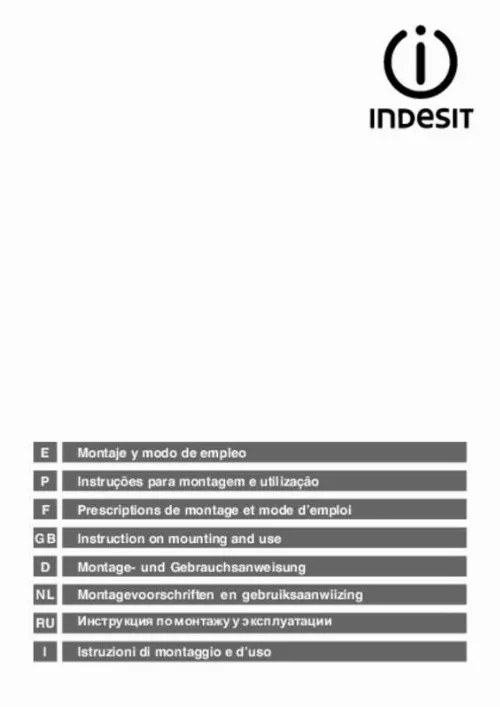 Mode d'emploi INDESIT H161BK