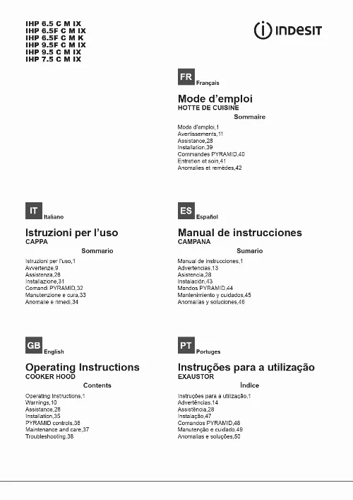 Mode d'emploi INDESIT IHP 7.5 C M IX