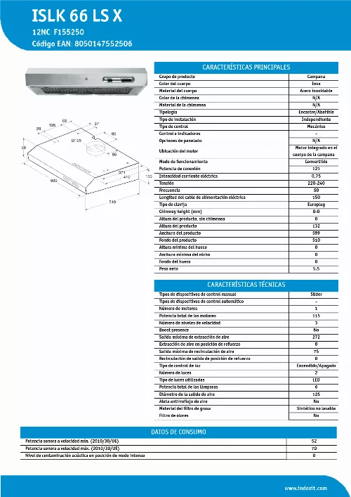 Mode d'emploi INDESIT ISLK 66 LS X