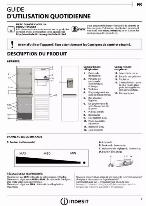 Mode d'emploi INDESIT LR8S1FS