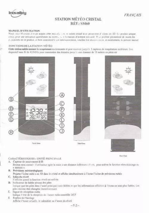 Mode d'emploi INOVALLEY SM60