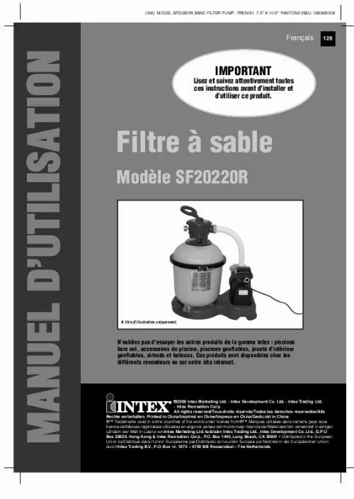 Mode d'emploi INTEX SF20220R