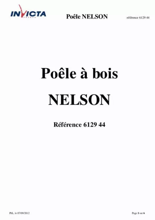 Mode d'emploi INVICTA NELSON DOUBLE VISION