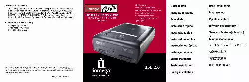 Mode d'emploi IOMEGA CD-RW DVD-ROM PLUS 7-IN-1 CARD READER USB