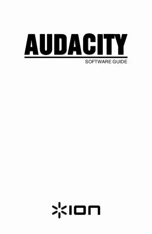 Mode d'emploi ION AUDIO AUDACITY