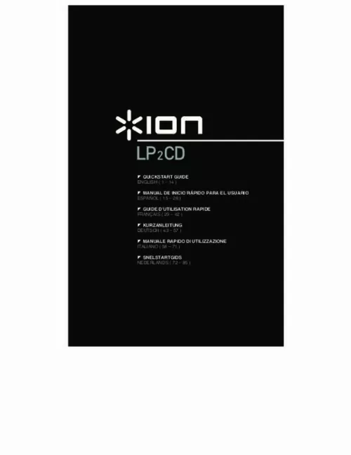 Mode d'emploi ION LP-2CD