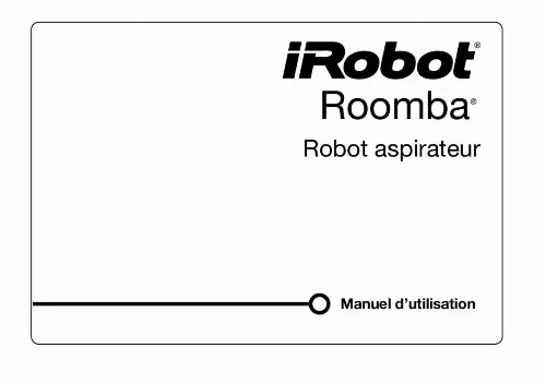 Mode d'emploi IROBOT ROOMBA 605