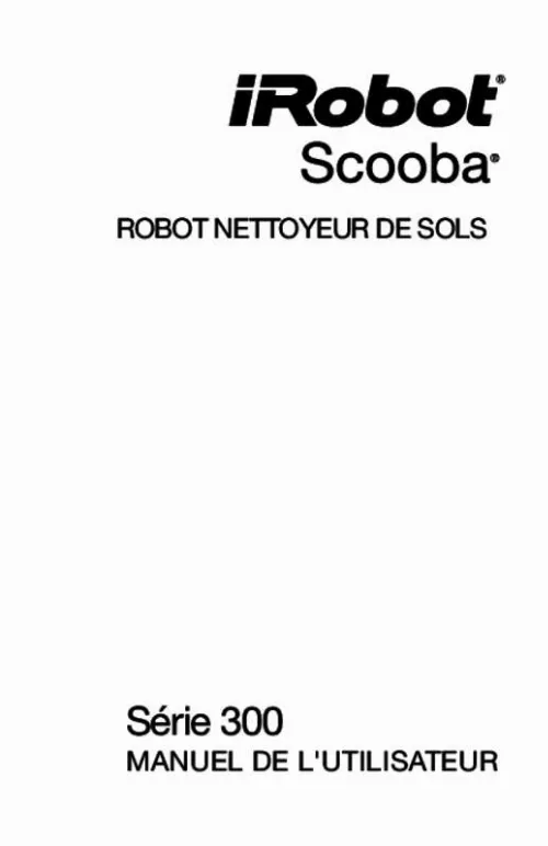 Mode d'emploi IROBOT SCOOBA 390