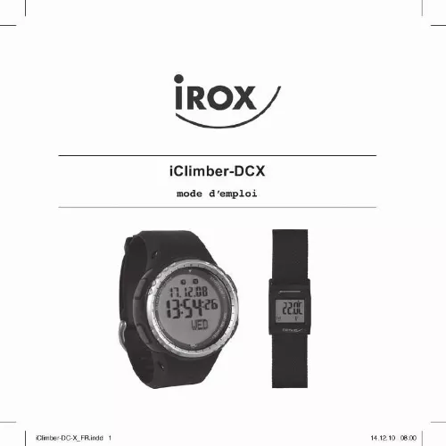 Mode d'emploi IROX ICLIMBER-DCX