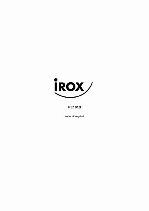 Mode d'emploi IROX PE101S