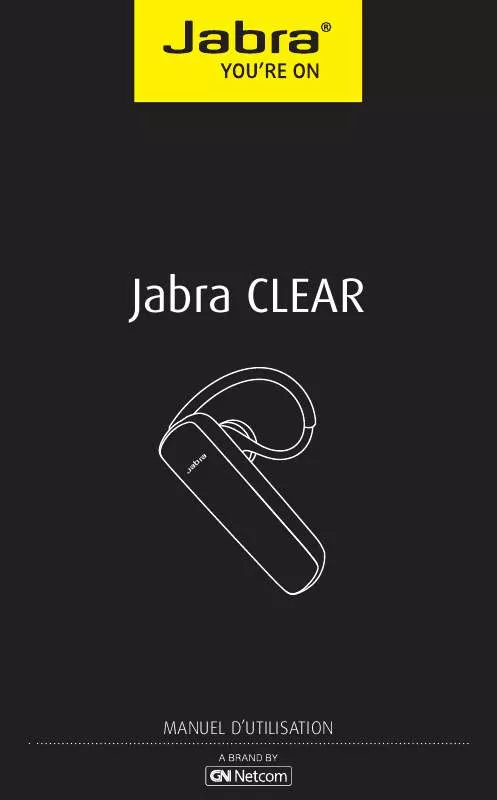 Mode d'emploi JABRA CLEAR