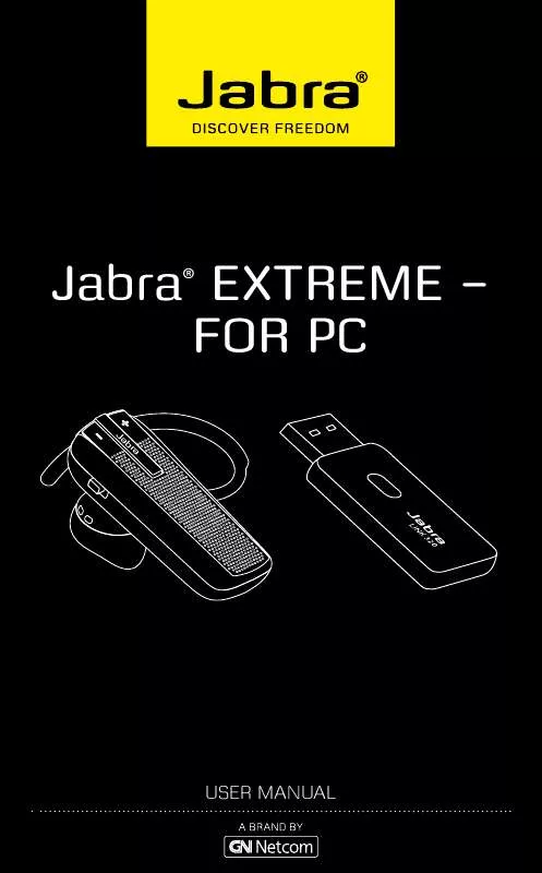 Mode d'emploi JABRA EXTREME FOR PC
