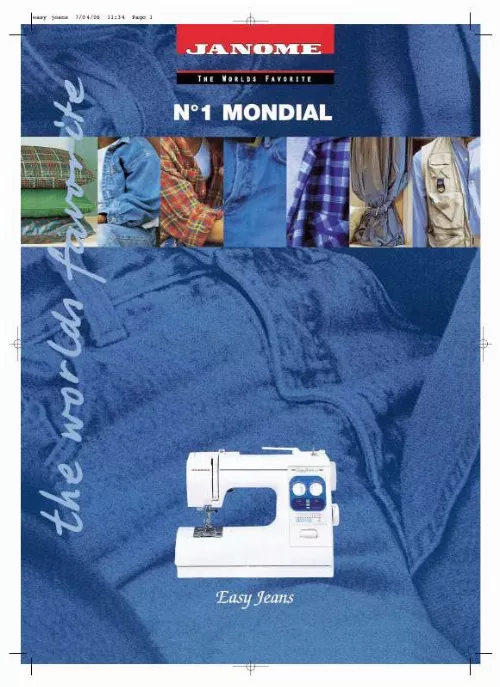 Mode d'emploi JANOME EASY JEANS
