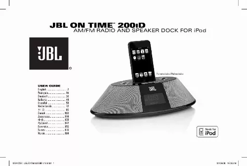 Mode d'emploi JBL OT-200ID