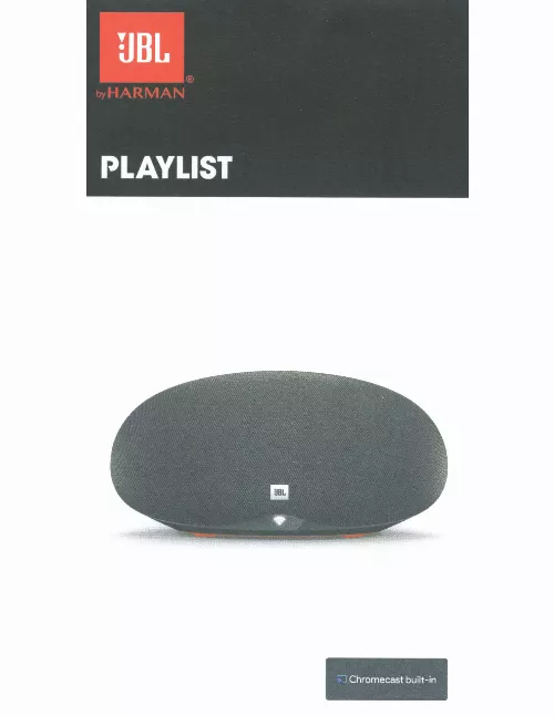 Mode d'emploi JBL PLAYLIST