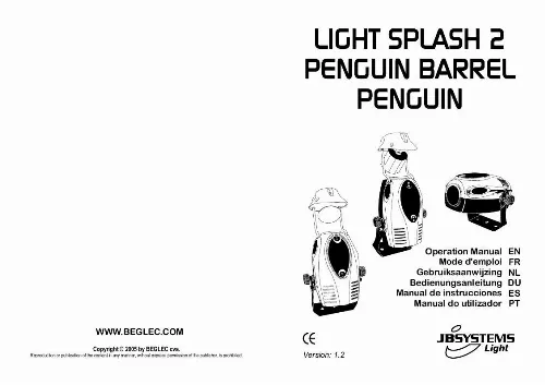 Mode d'emploi JBSYSTEMS LIGHT SPLASH 2