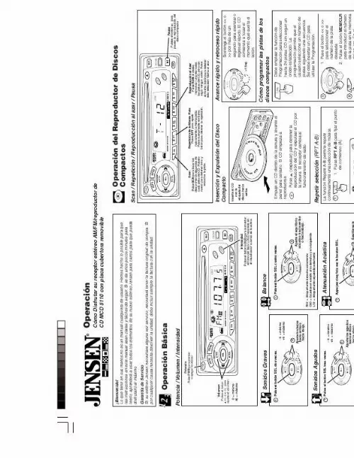 Mode d'emploi JENSEN VOYAGER MCD5110