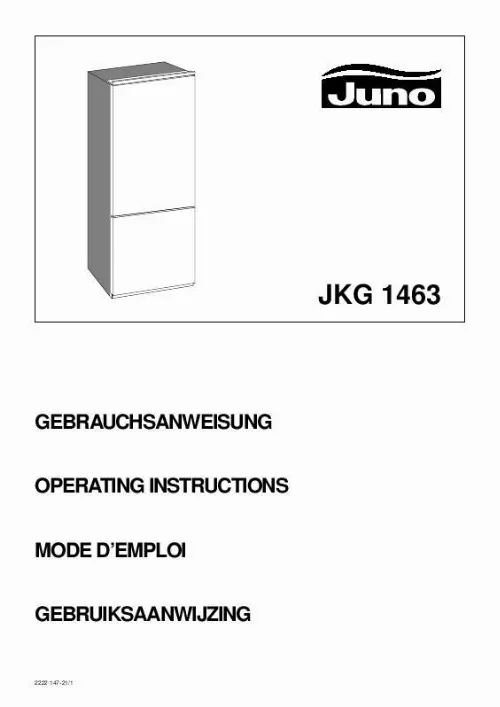 Mode d'emploi JUNO JKG1463